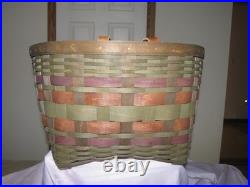Longaberger Act American Craft Traditions Blanket Basket And Protector