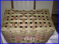 Longaberger Act American Craft Traditions Blanket Basket And Protector