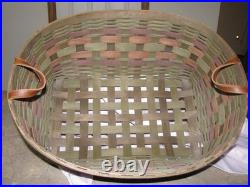 Longaberger Act American Craft Traditions Blanket Basket And Protector