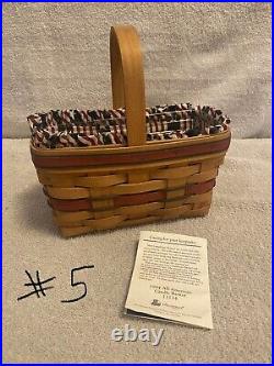 Longaberger All American Collection 1993-1998 As Set Or Individual Purchase