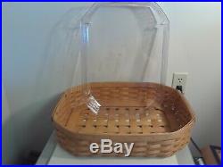 Longaberger All In One Game Basket with Accessory Set Great Condition