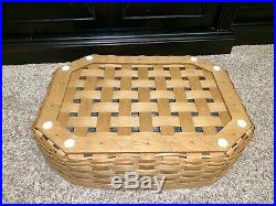 Longaberger All In One Game Basket with Checkers, Chess, and Backgammon Sets