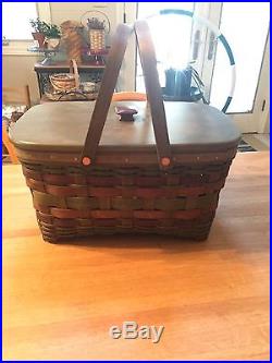 Longaberger Amer. Craft Traditions Trading Medium Market Basket Set