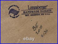 Longaberger American Celebration Wave Basket w Ivory Bowl 2010 Patriotic SIGNED