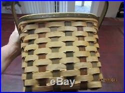 Longaberger American Craft Original ACT Medium Market Basket Set with NEW Lid