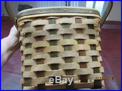 Longaberger American Craft Original ACT Medium Market Basket Set with NEW Lid