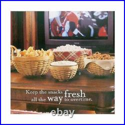 Longaberger American Holly BOWL BASKET SET 4-Liners USA 7-9-11-13 Last Set