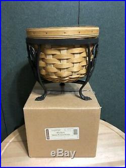 Longaberger At Home Garden Flora Basket Set With Wrought Pkant Stand New Combo