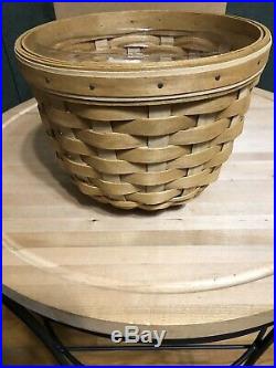 Longaberger At Home Garden Flora Basket Set With Wrought Pkant Stand New Combo