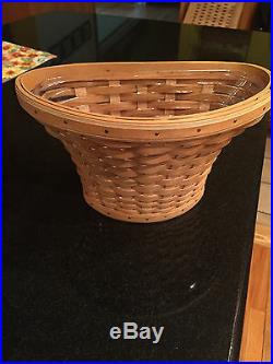 Longaberger At Home Garden Wall Vase Basket Set With Wrought Iron Hanger New