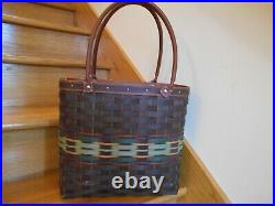 Longaberger Autumn Roads Tote Basket with Protector 2013 nice shipping included