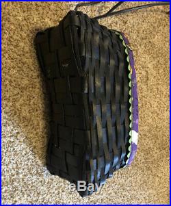 Longaberger BLACK CAT Halloween Basket Wrought Iron, liner & Protector Set