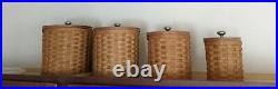 Longaberger Basket 16 piece Canister set-Retired, practical and BEAUTIFUL