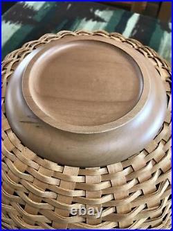 Longaberger Basket Bowl Set 13,11 & 9 Hard Plastic Bowls Lids + 1 Liner Unused