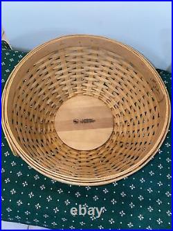 Longaberger Basket Bowl Set of 4 Protectors Lids Orchard Plaid Liners