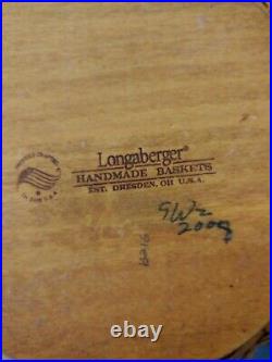 Longaberger Basket Canister Set 2008 With Sealed Plastic Inserts and Lids 12 pc