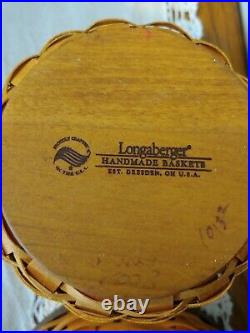Longaberger Basket Canister Set 2008 With Sealed Plastic Inserts and Lids 12 pc