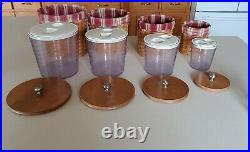 Longaberger Basket Canister Set, 20 pc. With airtight containers, liners, & lids