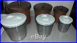 Longaberger Basket Canister Set of 3 with Sealed Protector inserts