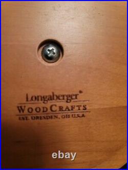 Longaberger Basket Canister Set of 4 withLids & Sealed Plastic Protectors 2nd EUC