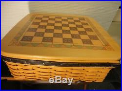 Longaberger Basket Checkerboard Chess and Checker Set. 2001