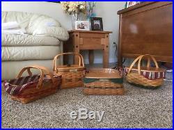 Longaberger Basket Christmas Collection set 1994 to 2008. Excellent condition