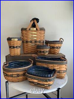 Longaberger Basket Collectors Club Rare Member Set (7 Pc)