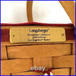 Longaberger Basket Complete Set Get Together Christmas Historical Records 2004