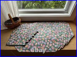 Longaberger Basket Easter Egg Placemats and Napkins Set of 8 Placesettings