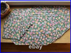 Longaberger Basket Easter Egg Placemats and Napkins Set of 8 Placesettings