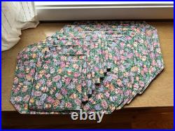 Longaberger Basket Easter Egg Placemats and Napkins Set of 8 Placesettings