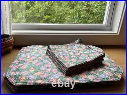 Longaberger Basket Easter Egg Placemats and Napkins Set of 8 Placesettings