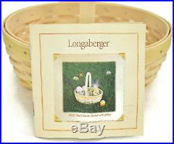 Longaberger Basket Large and Small Whitewashed Oval Easter Set 2002