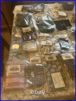 Longaberger Basket Liner Mixed Lot 24 Various Sizes, Colors and Cake Box only