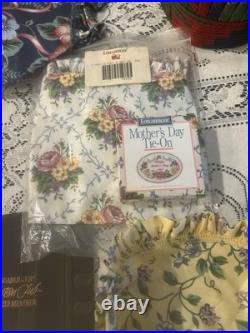 Longaberger Basket Liner Mixed Lot 24 Various Sizes, Colors and Cake Box only