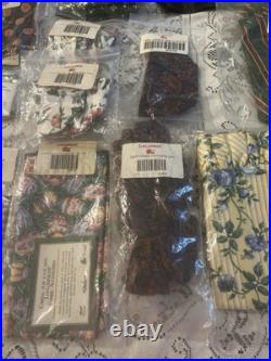 Longaberger Basket Liner Mixed Lot 24 Various Sizes, Colors and Cake Box only