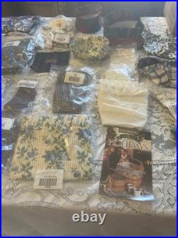 Longaberger Basket Liner Mixed Lot 24 Various Sizes, Colors and Cake Box only