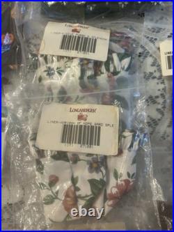 Longaberger Basket Liner Mixed Lot 24 Various Sizes, Colors and Cake Box only