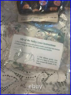 Longaberger Basket Liner Mixed Lot 24 Various Sizes, Colors and Cake Box only