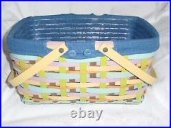 Longaberger Basket Medium Market Forever Spring 2016 Protector & Liner