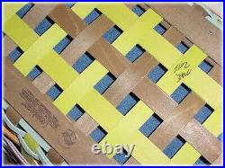 Longaberger Basket Medium Market Forever Spring 2016 Protector & Liner