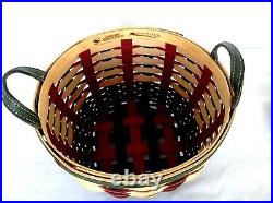 Longaberger Basket Protector Lid Holiday American Craft Traditions Christmas NEW