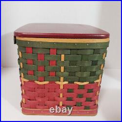 Longaberger Basket Protector Lid Holiday Hearth Christmas NEW