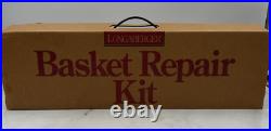 Longaberger Basket Repair Kit Weave Leather Tacks Wood New Unused 82961