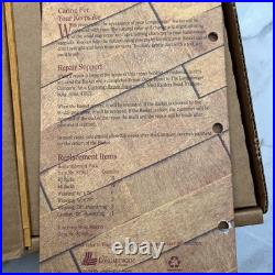 Longaberger Basket Repair Kit Weave Leather Tacks Wood New Unused 82961