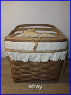 Longaberger Basket Vintage 1987 Bears Autographed By Dave Longaberger Very Rare