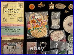 Longaberger Basket accessory and award pin Lot