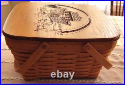 Longaberger Basket with Noah's Ark Engraved Lid