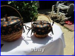 Longaberger Baskets 1996-1997 Halloween Baskets Set Of 3 Combo