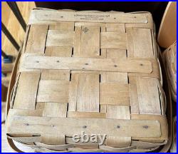 Longaberger Baskets Cake, Bread, Medium Spoon, Large Spoon & Recipe